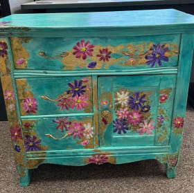 41. Bloom Keeper – Handpainted Cabinet – Value: $500 item