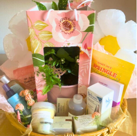 Mother's Day Gift Basket from Adore Salon & Trader Joe's item