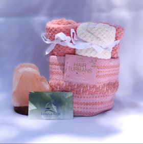 114 Loma de Vida Gift Card with Salt Lamp and Hair Turbines item