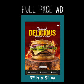 Full Page Sized Ad item