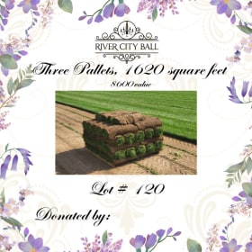 Lot 120 - 3 Pallets of Sod (1620 Sq ft) from Taylor Sod Farm item