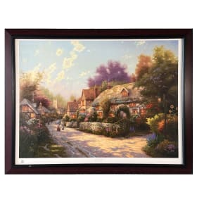 “Cobblestone Village” – Signed Lithograph by Thomas Kinkade item