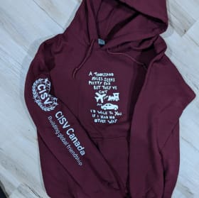Past merch - Hoodie (Burgundy) item