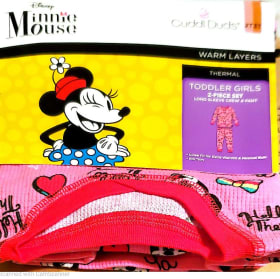 Cuddl Duds Minnie Mouse 2 Piece Thermal Underwear Size 3T item
