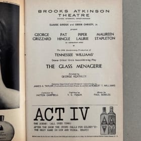 Playbill: Maureen Stapleton in "The Glass Menagerie", 1965 item