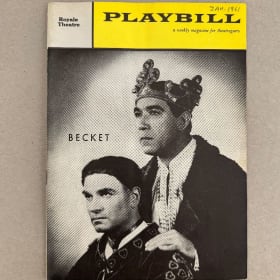 Playbill: Lawrence Olivier in "Becket", 1961 item