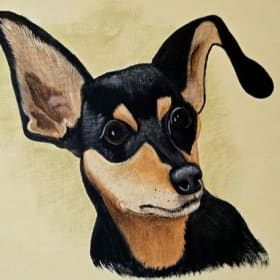 Custom Pet Portrait/Painting by Shirley Rainey item
