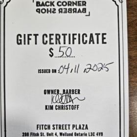 Gift Certificate and Hair Care Products: $85 Value item