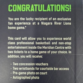 2025 Exclusive Fan Experience: $200 Value item