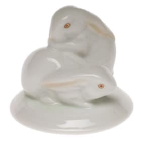 Herend Pair of Rabbits item