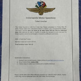 Indianapolis Motor Speedway item
