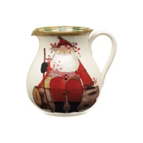VIETRI Old St. Nick Round Body Pitcher item