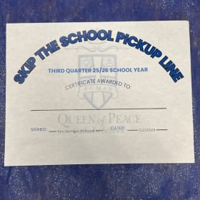 Skip the School Pickup Line.   (C) item