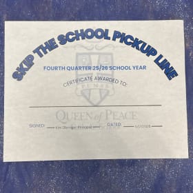 Skip the School Pickup Line.   (D) item