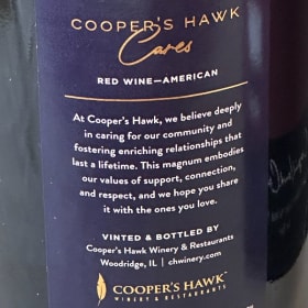 Cooper’s Hawk Red Blend, 3-Month Membership & Wine Tasting item