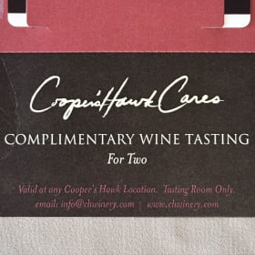 Cooper’s Hawk Red Blend, 3-Month Membership & Wine Tasting item