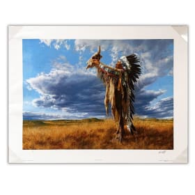 Prayer to the Great Mystery – Signed Print by Paul Calle item