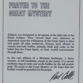 Prayer to the Great Mystery – Signed Print by Paul Calle item