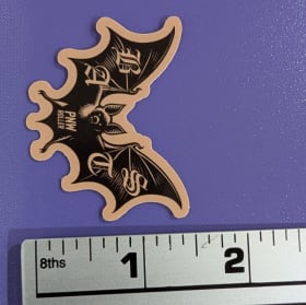 Tan/Black BATS Logo Sticker 2" x 1.5" item