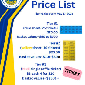 Tier Three pink raffle tickets item