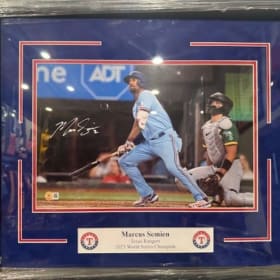 Marcus Semien Autographed Texas Rangers Print item