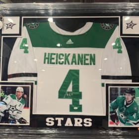 Miro Heiskanen Framed Dallas Stars Autographed Jersey item