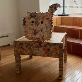 "Scooty" - The Cat Table with Storage item