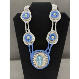 Crochet Blue Necklace item