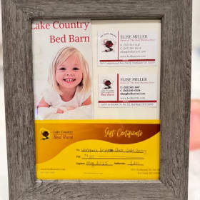 #18 Lake Country Bed Barn $100 Gift Certificate item