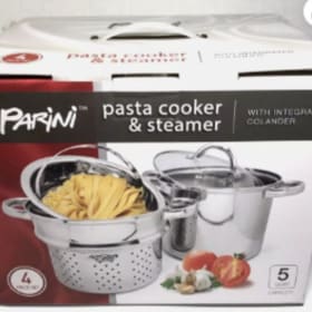 Parini 5 Qt Stainless Steel Pasta Cooker & Steamer item