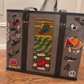 Fruit + Veggie Grocery Bag, #1--Mrs Eshe, 5th Grade item