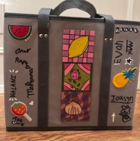 Fruit + Veggie Grocery Bag, #1--Mrs Eshe, 5th Grade item