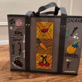 Fruit + Veggie Grocery Bag, #3--Mrs Eshe, 5th Grade item