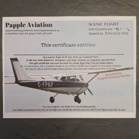 E9 - 70- Minute Flight with Papple Aviation item