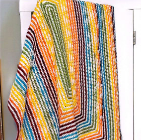 Handmade 100% acrylic crochet throw throw 2 item