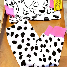 DISNEY 101 DALMATIANS PAJAMAS LONG PJS INFANT GIRLS 12-18 MO item
