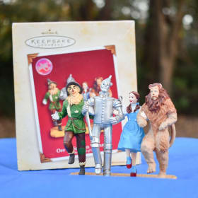 Antique Hallmark Christmas Ornament - We're Off! item