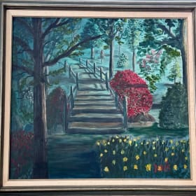 Framed original painting 22" h x 29" w item