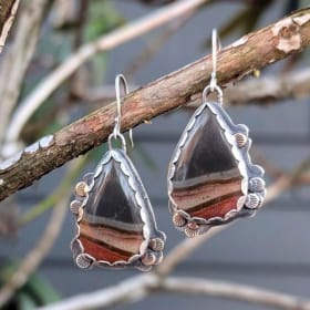 Stunning Agate & Elm Earrings item
