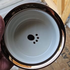 Ceramic Pet Bowl with Paw Prints item