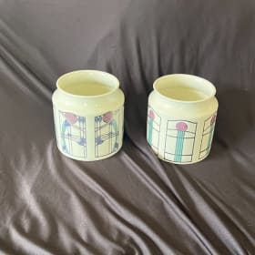 Set of 2 vintage Mackintosh storage jars item