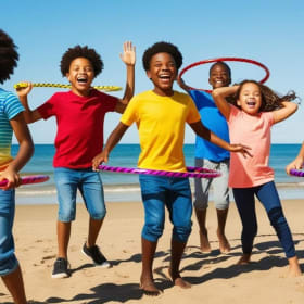 Hula Hoop basics & tricks with Mrs Youngs, Mrs T & friends item