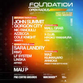 Foundation House Music Festival 2 x GA Tickets May 17-18 item