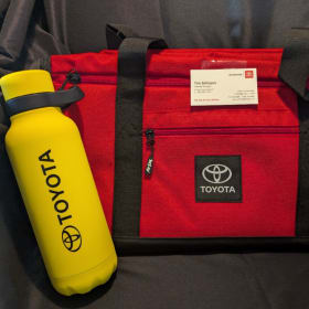 Toyota Duffle Bag & Water Bottle item