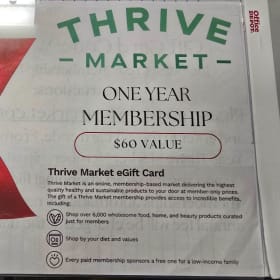 Thrive Market 1 Year Membership - $60 Value item
