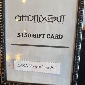 Zara Designer Purse Set and 150.00 gadabout GC item