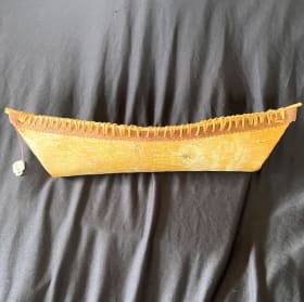 Vintage Alaskan handmade canoe item