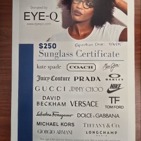$250 Eye Q Glasses Voucher - $250 Value item