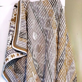 Crochet throw handmade 100% acrylic throw 3 item