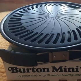 Vintage new in box Burton mini Stove Top Grill item